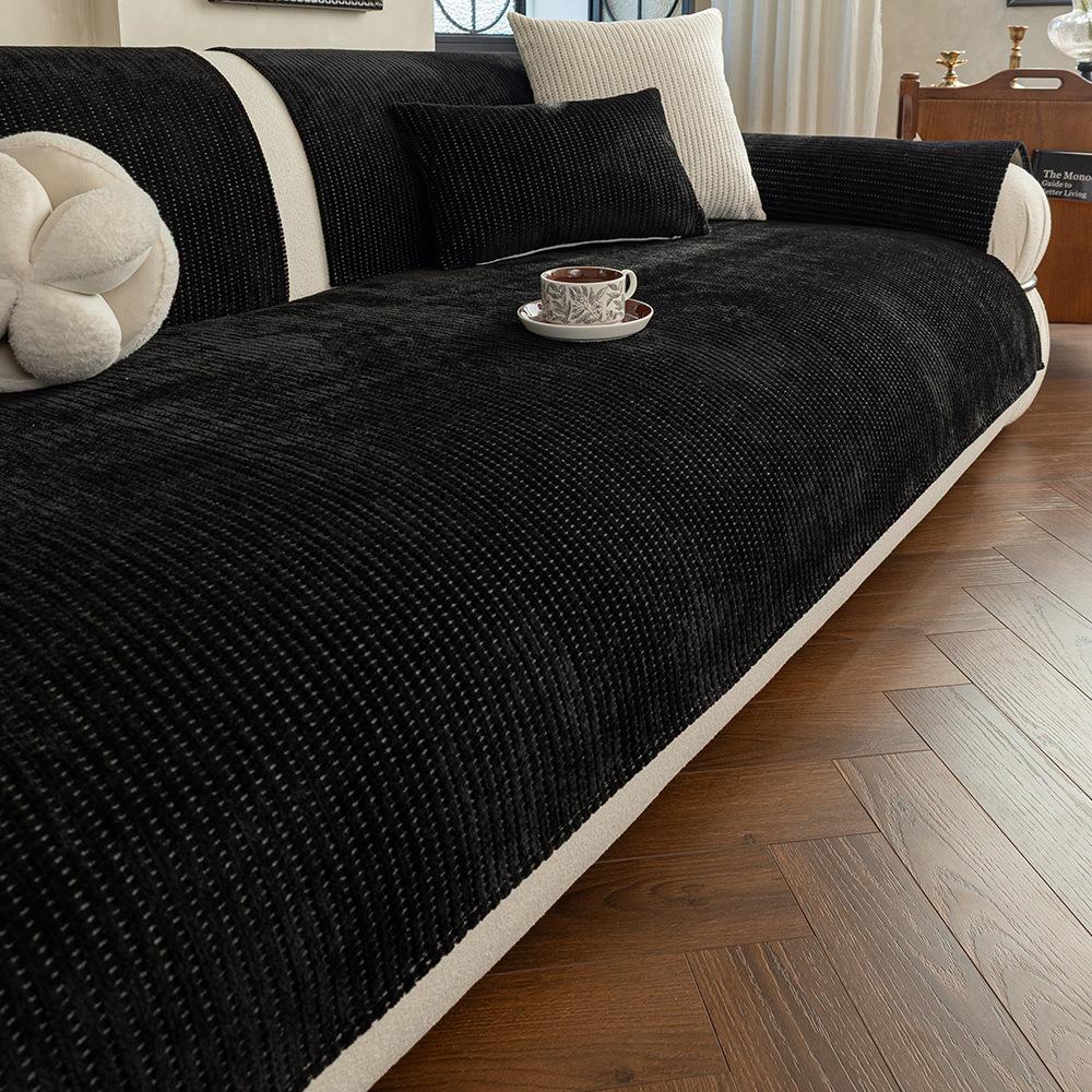 Chenille Sofa Cushion Four Seasons Universal New Advanced Anti Slip Soft and Comfortable Living Room Sofa Cushion Cover Fabric
