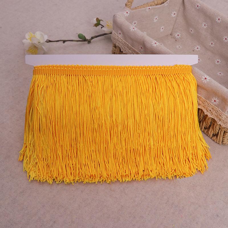 10-30cm10Metri Frange Pizzo Nappa Bordino Decorazione Tenda Danza Latina Accessori da Cucito Puntilla Borla Frange Lunghe da Cucire