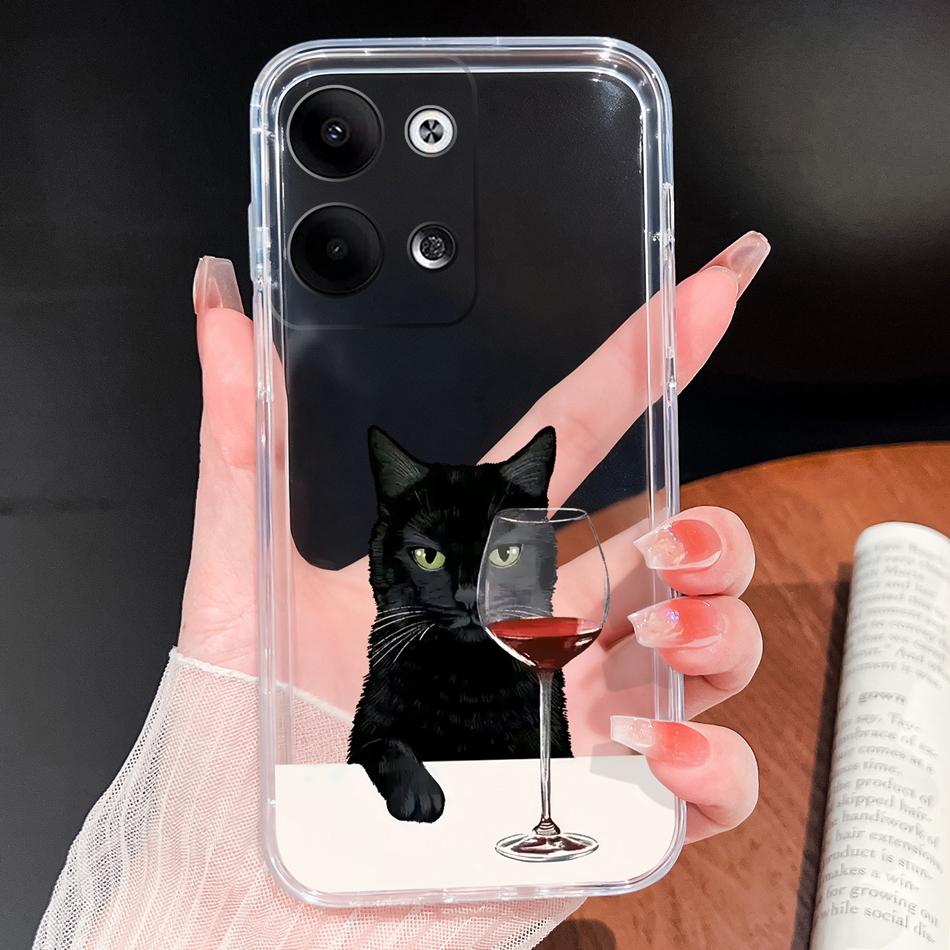 For Oppo Reno 9 Pro Plus 5G Phone Case Lovely Cartoon Soft TPU Transparent Silicone Lightweight Back Cover For Oppo Reno9 Funda