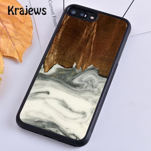 Traveler Protective Wood Resin For iPhone 17 Air 16 Phone Case Cover 15 14 Plus 12 13 Pro Max Coque