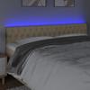 LED Headboard Cream 180x7x78 88 cm Fabric