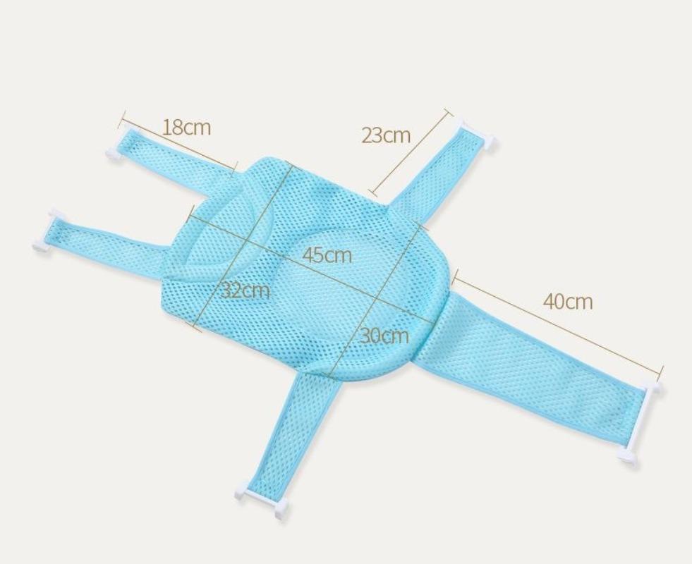 Baby Shower Lying Down Stand Newborn Baby Bath Net Bathtub Sponge Suspended Bath Pad Universal Mesh Bag Does Not Include Basin