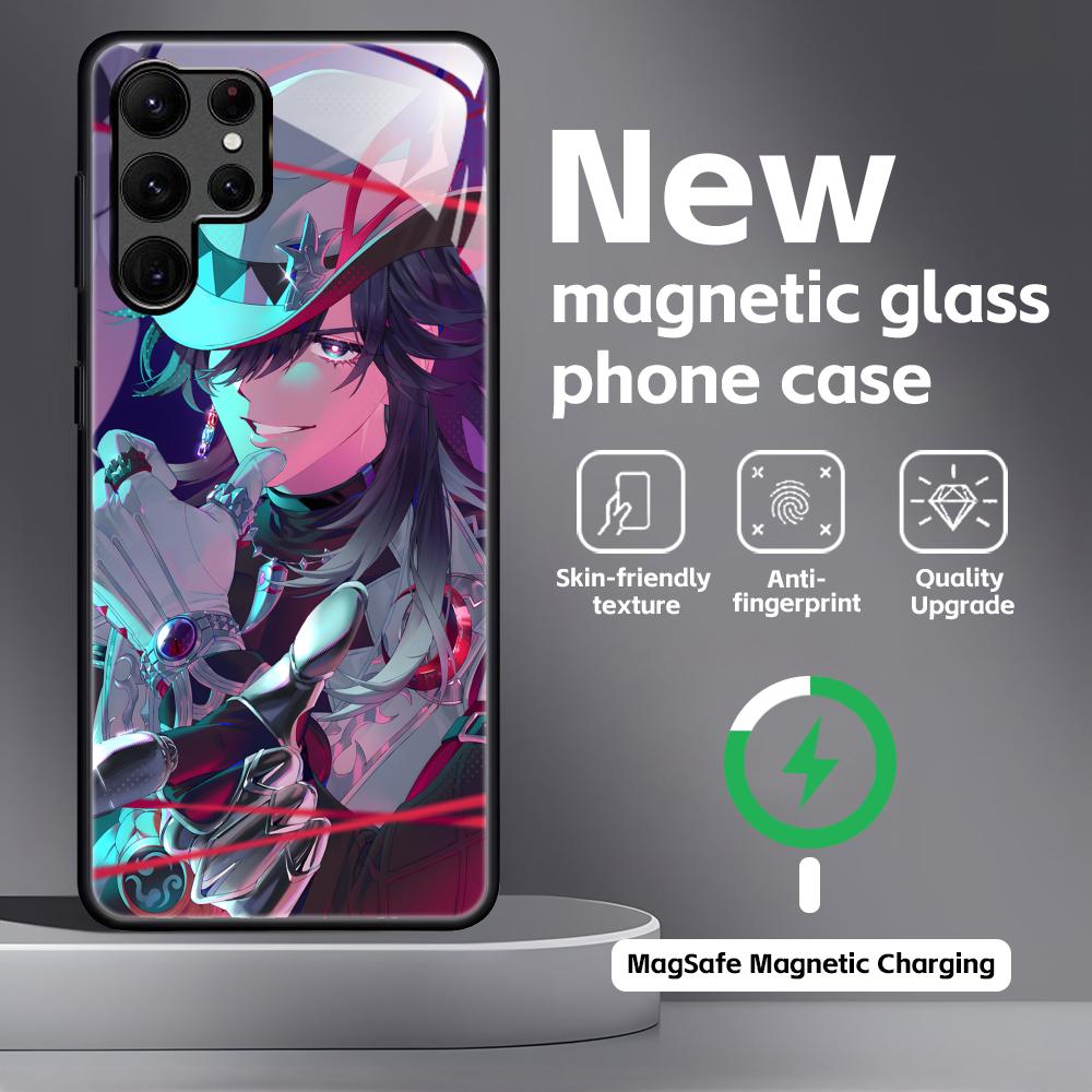 Honkai Star Rail Ashveil  Phone Case For Samsung S26 S25 S24 S23 S22 S21 Plus Ultra Note20 Glass Magnetic Case