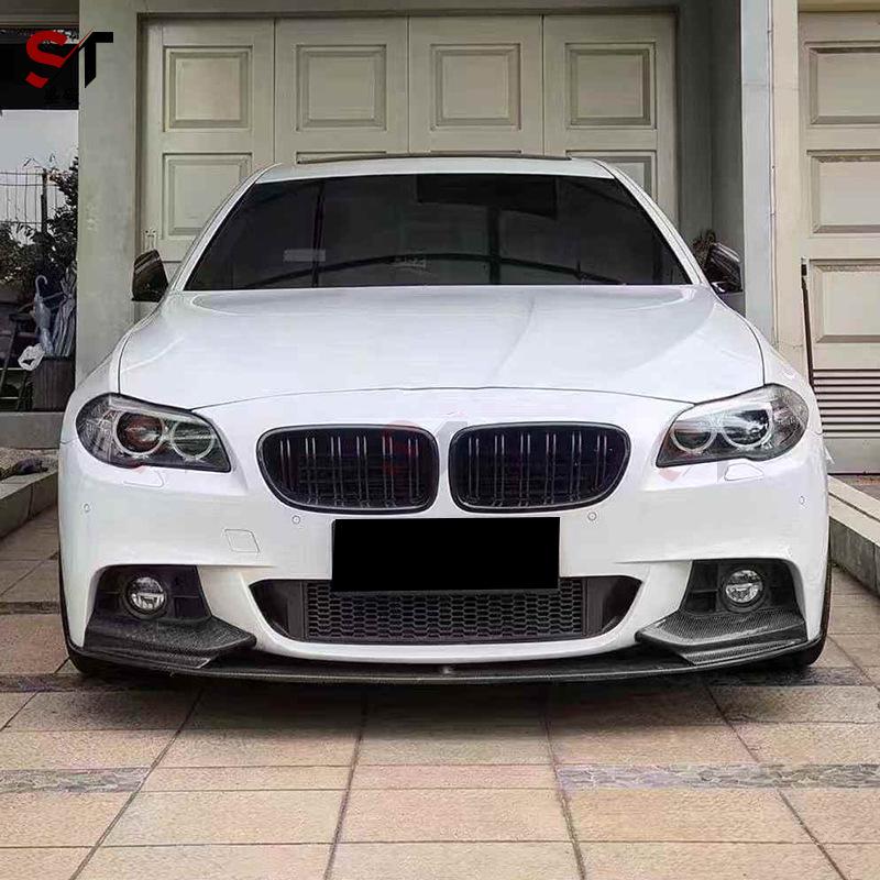 BMW M5 F10 MP Style Carbon Fiber Front Lip Spoiler Chin Bumper Diffuser Kit
