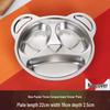 Cartoon Stainless Steel Divided Plate for Kids