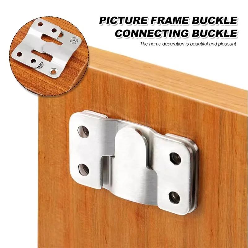 10PCS Universal Mounting Hooks Heavy Duty Wall Hanger Bracket for Pictures Frames Furniture Home Decor Storage