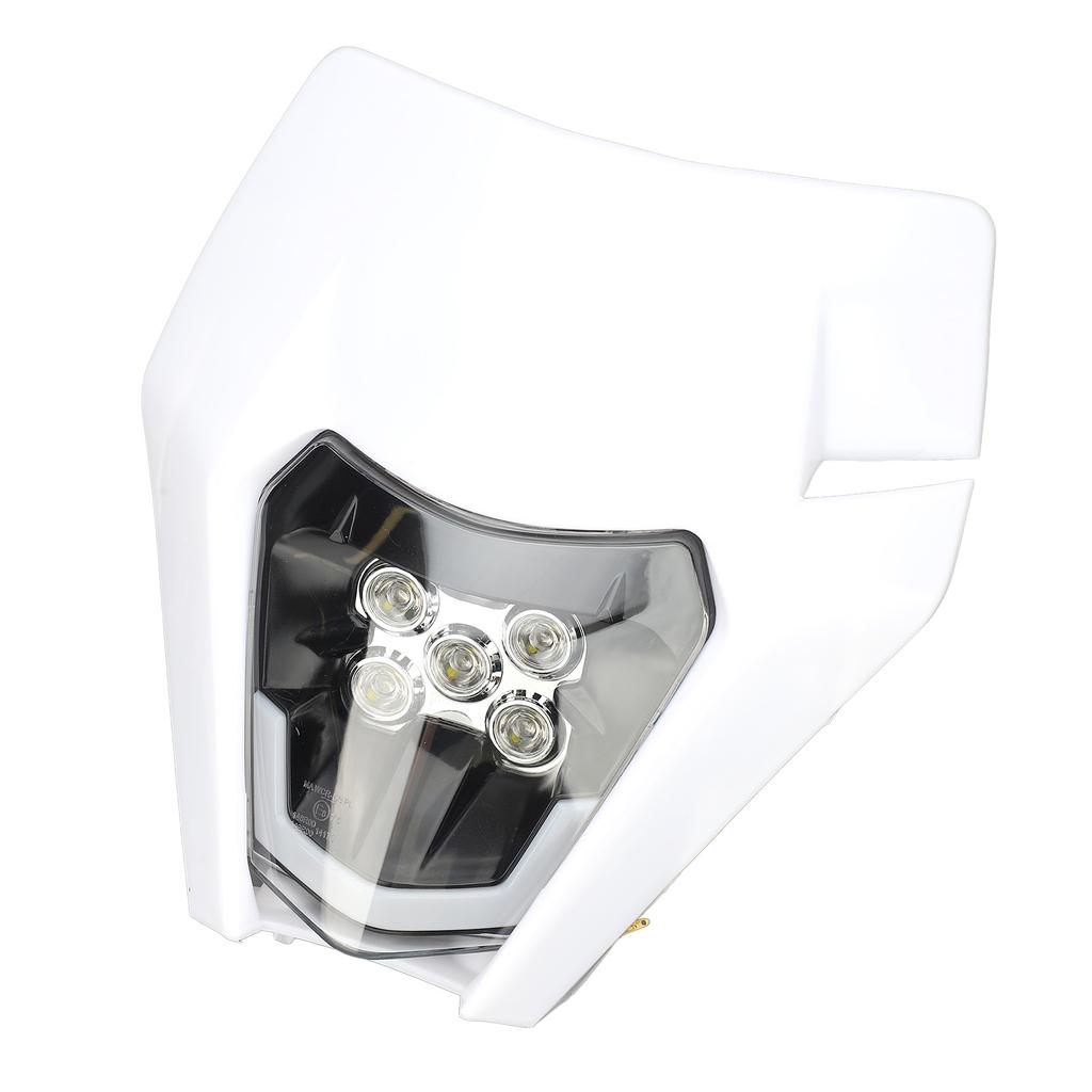 12V Off Road Motorcycle Headlights High Brightness LED Headlamp with Fairing for Dirt Bike Light Modification