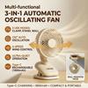 2000mAh Clip on Stroller Fan Rechargeable Portable Desk Fan with 4 Speed Settings 120° Auto Oscillation Baby Stroller Parts
