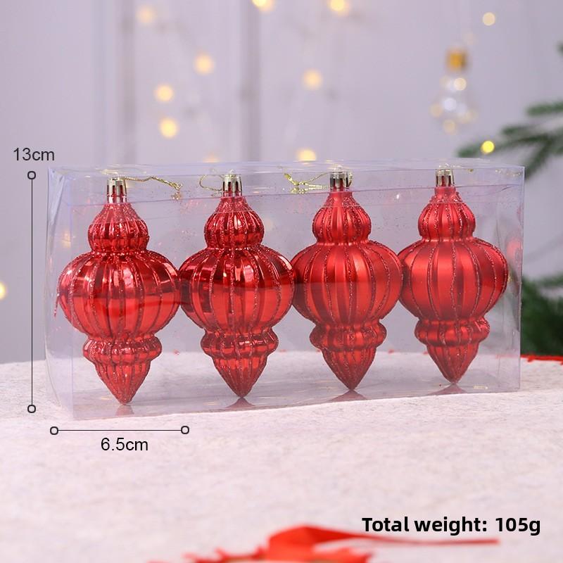 Dekorationen Weihnachtsbaum-Set mit PVC-Eichel-Zapfen-Ornamenten für Festlichkeiten