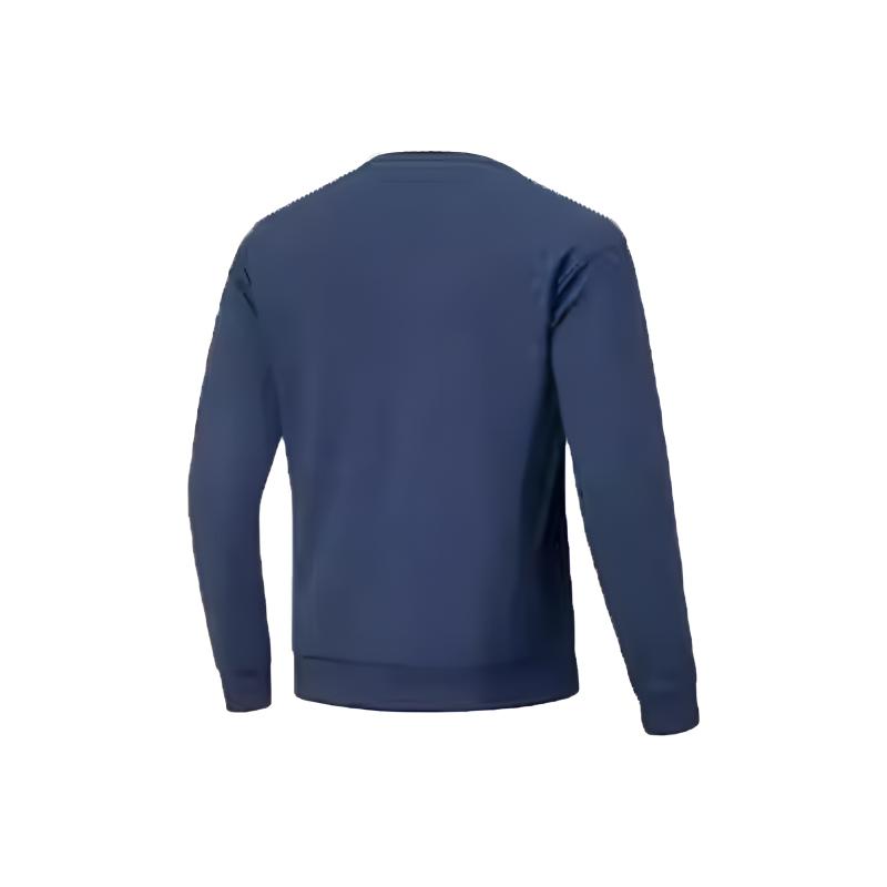 Li-Ning Minimalist Fashion Large Logo Print Sports Warm Comfortable Crew Neck Pullover Sweatshirt Men Sweatshirt AWDTA63-5