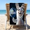1pc Raving Rabbids Beach Towel with Custom Name, Beach/Swimming/Bath/Picnic/Camping Towel, Suitable for Seaside Beaches