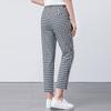 Black and White Plaid Pants Women's Nine-point Pants Korean Version of Thin Harlan Pants High Waist Summer Thin Casual Pants Thousand Bird Plaid Pants