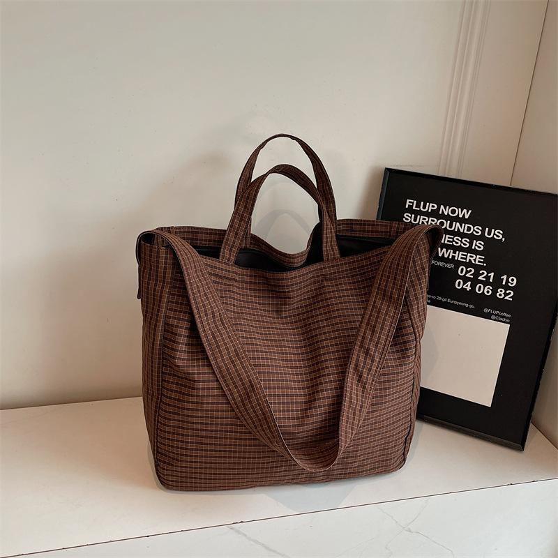 Plaid Bag Autumn New Shoulder Bag Women's Casual Fashion Lazy Style Commuter Oblique Span Bag