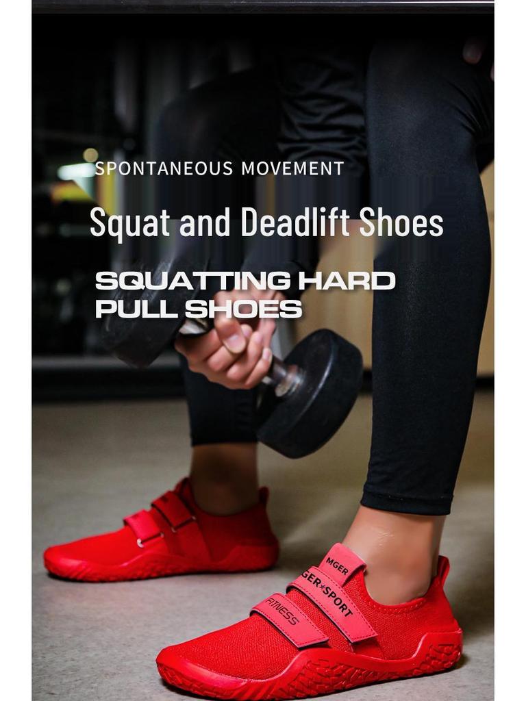 Men's and Women's Breathable Non-Slip Barefoot Training Shoes for Squats, Deadlifts, and Indoor Fitness
