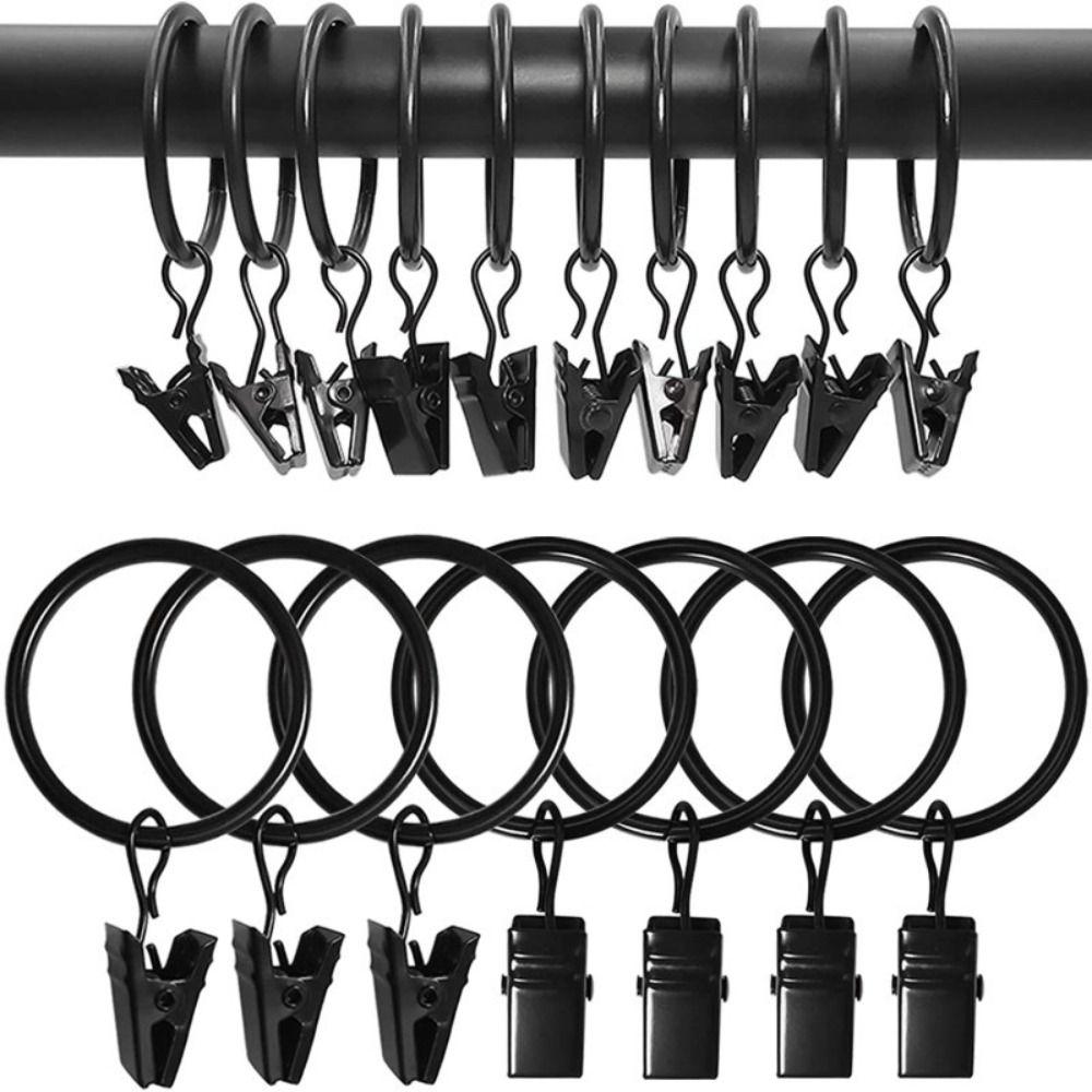 Low Noise Curtain Rings Heavy Duty Roman Circles Retro Hanging Hooks  For Curtains Rods