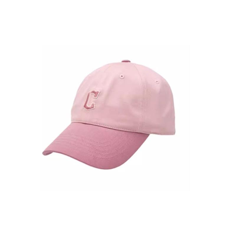 MLB Embroidered Logo Cotton Polyester Fiber Peaked Cap Unisex Couple Style Pink 3ACP3404N-45PKM rosa