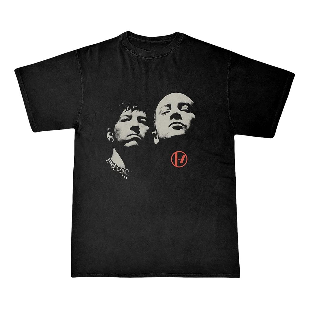 Vintage Casual T-Shirt Twenty One Pilots Band Women Men Short Sleeve Oversized Rapper Hip Hop Punk Street Harajuku Cotton Tees