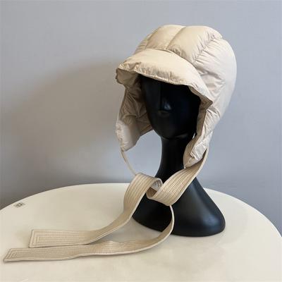 Neue, winddichte und modische Wintermütze aus Daunen und Baumwolle für Eltern und Kinder – warm, leicht und ideal für Outdoor-Aktivitäten wie Skifahren.