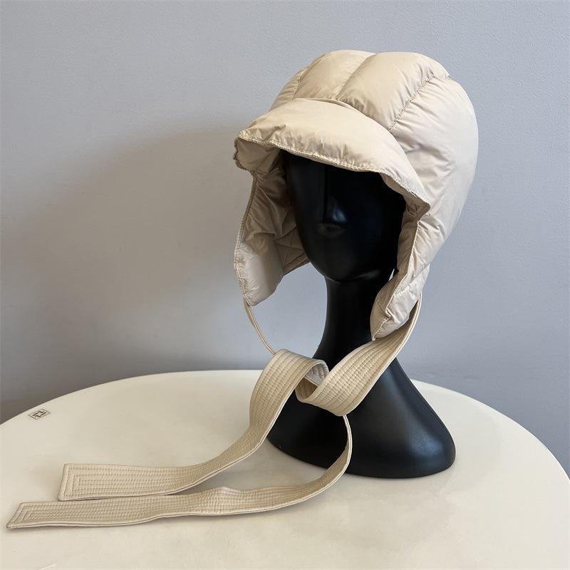 

New down cotton winter north windproof fashion warm parent-child lightweight outdoor ski hat M（56-58cm） темно-коричневого кольору