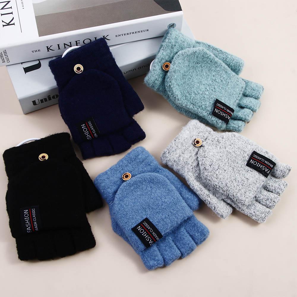 Temperature USB Electric Heated Gloves Knitted Cashmere Gloves Winter Heated Gloves Female Gloves
