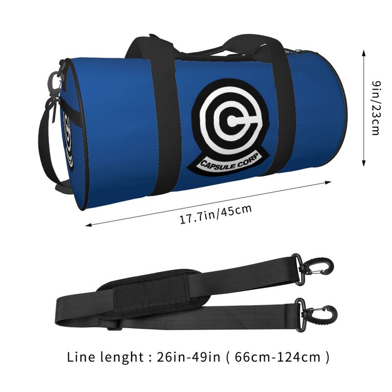 Dragon Capsule Ball Corp Print Travel Duffel Bag Shoes Compartment for Men Women Foldable Lightweight Yoga Gym Sports Bag