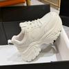 White platform dad shoes, new autumn women's shoes, small height increase cm, casual sports little white shoes