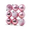 9pcs Creative Christmas Tree Pendant 6cm Hanging Ornament Christmas Ball Set  Window