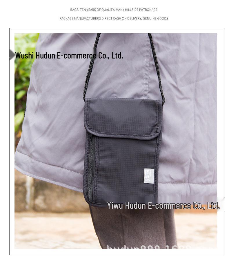 Unisex Waterproof Passport Holder & Travel Organizer with Neck Strap, Phone Pocket & Document Case