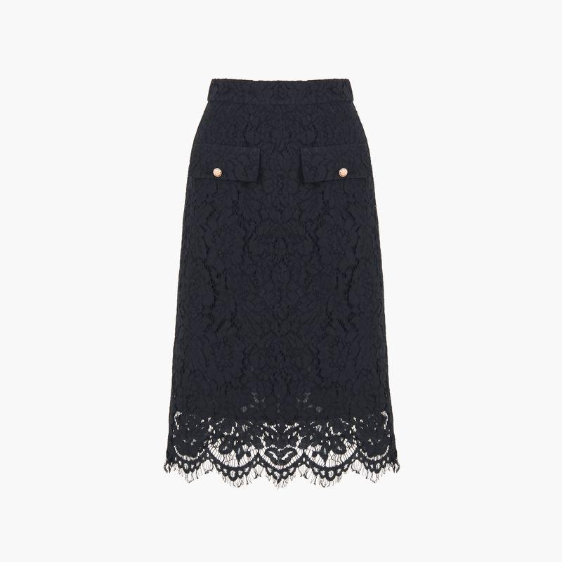 

Синяя роза Одежда больших размеров для женщин Элегантный кружевной костюм Грациозный и модный Стройнящий Маленький топ + Юбка на одно движение Съемный Купить Waist skirt S