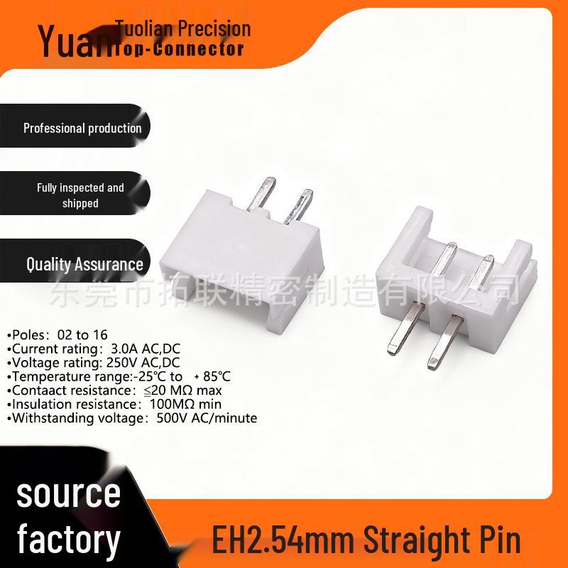 EH 2.5mm Vertical/Horizontal DIP SMT Connector Pin Header Socket, 2P Straight/Bent Pin