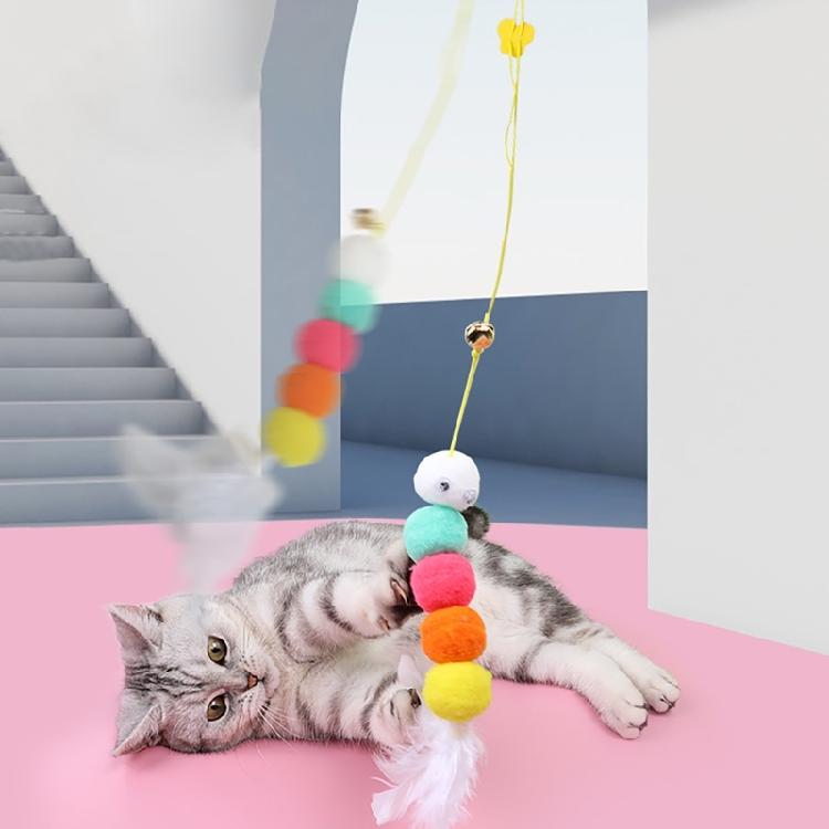 Replacement Cats Toy Game Fishing Poles Self Playing Hanging Toy Training Toy for Stimulating Pet Playing