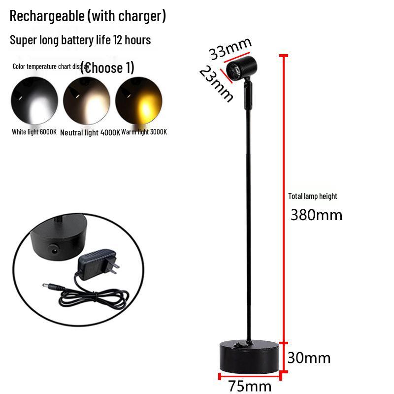 Wireless Jewelry Display Spotlight with Battery