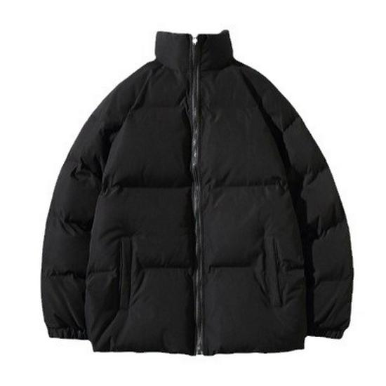 Herren Koreanischer Stil Baumwollgepolsterte Jacke: Herbst/Winter Lässiger einfarbiger kurzer Mantel mit Stehkragen