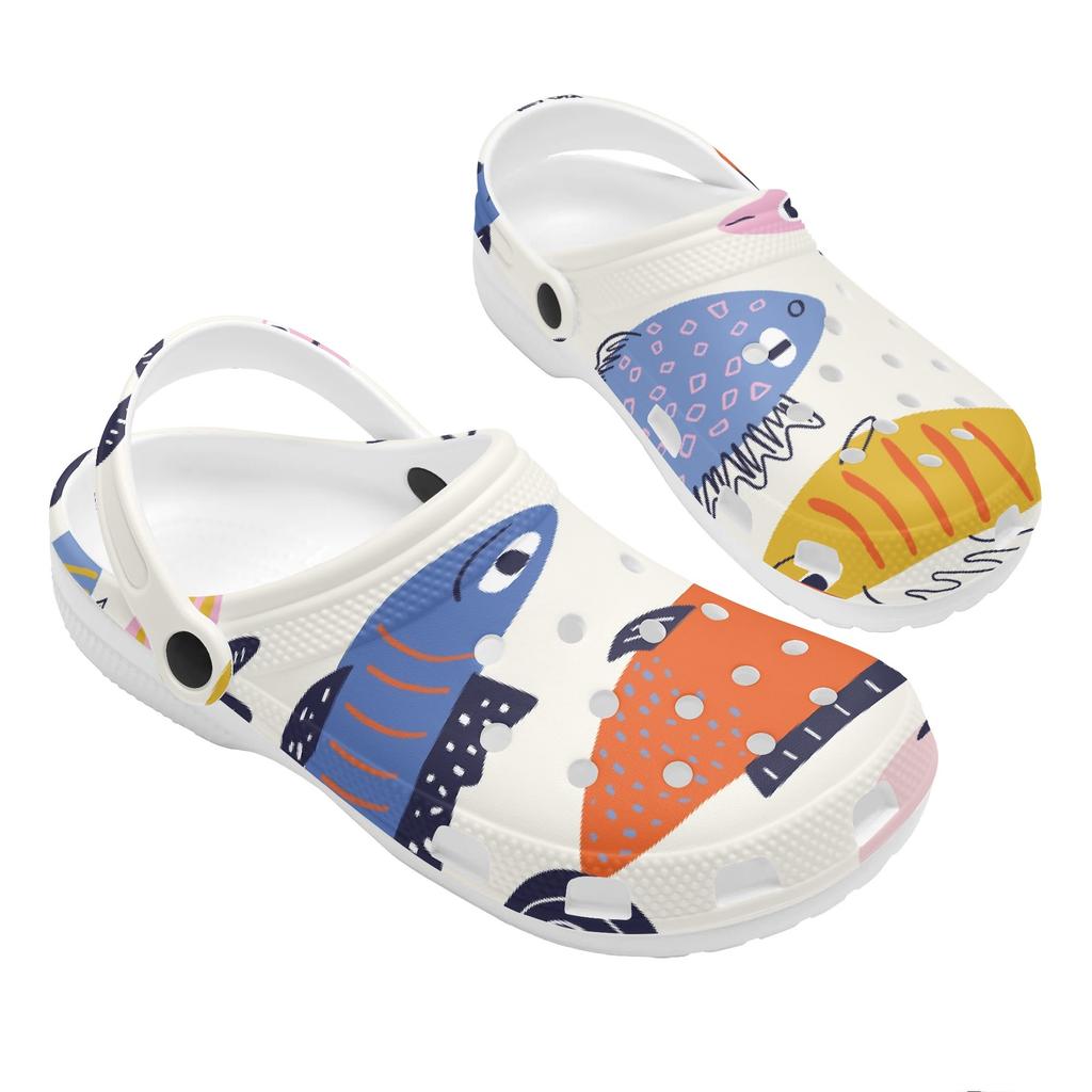For Women Men Printed EVA Clogs Soft Comfortable Comfortable Breathable Slip On Casual Footwear Summer Sandals Daily Walking Wear