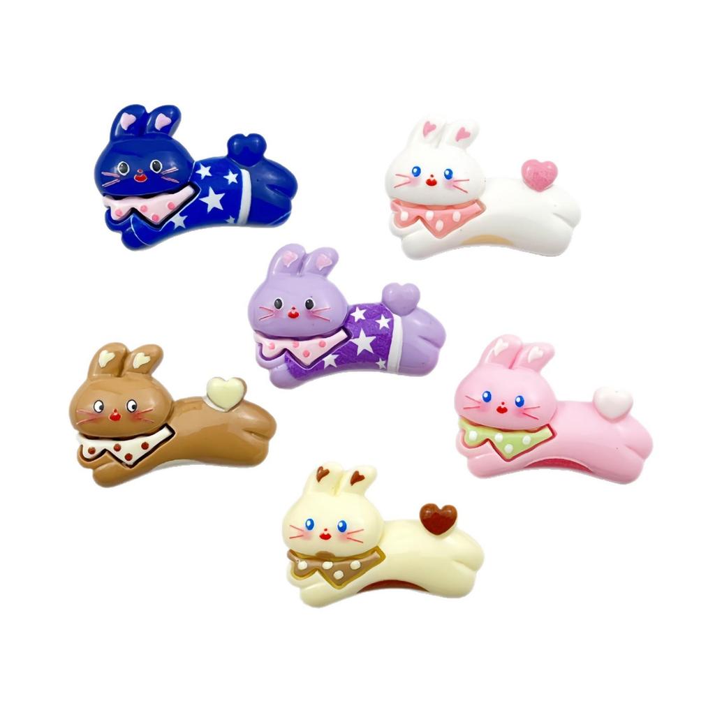 DIY Resin Accessories: Happy Rabbit Charms for Clips, Phone Cases, Shoe Buckles, Keychains, Pendants