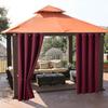 1/2/3/4 Outdoor Curtains for Patio Waterproof, Light Filtering Privacy Outside Curtains for Living Room, Gazebo, Porch, Pool