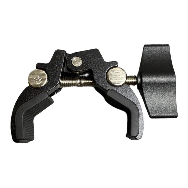 Aluminum Clamp With Double Ball Head Clamp 1/4inch Threaded Video Mount for Action Camera Monitor LED Light Accessories