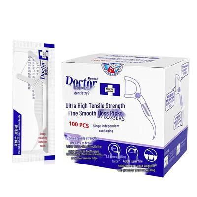 DR. Zahnseide-Picks mit hoher Spannung