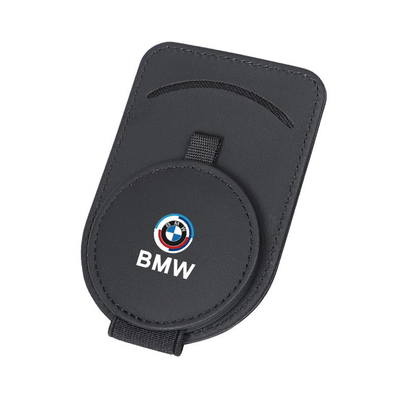 Car Sun Visor Glasses Holder Leather Eyeglasses Hanger Clip For BMW Performance E46 E60 E90 E39 E87 E36 E92 E70 E91 X3 X5 X1