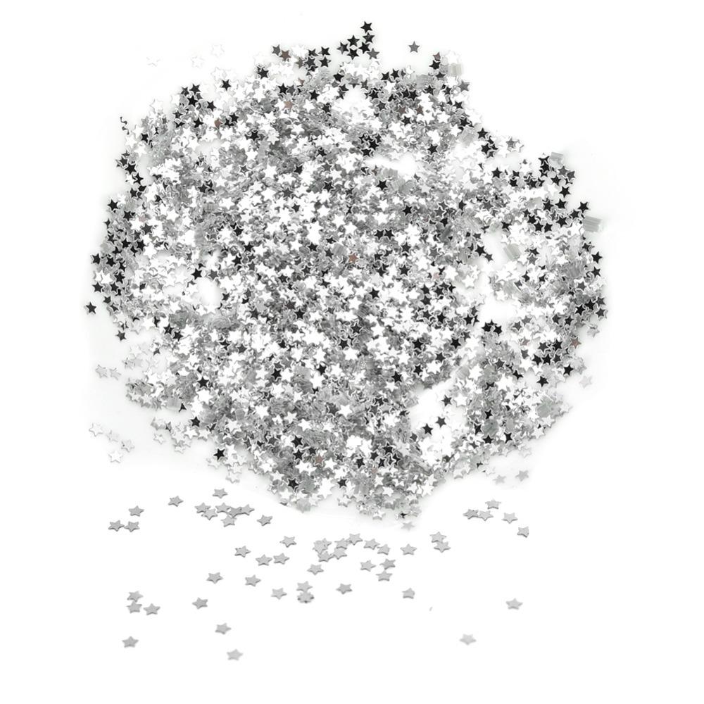 100g No Hole Design Star Confetti Foil Material Metallic Confetti Sparkle Star Sequins  DIY Crafts