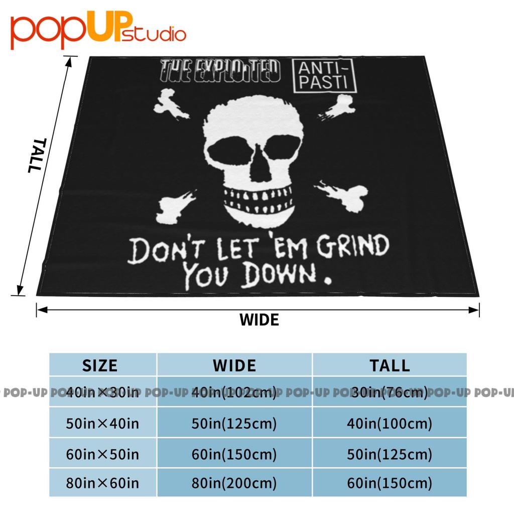 The Exploited Anti Pasti Skull Crossbones Punk Rock Ultra-Soft Blanket Quilt Winter Sofa Cover Bed Covers
