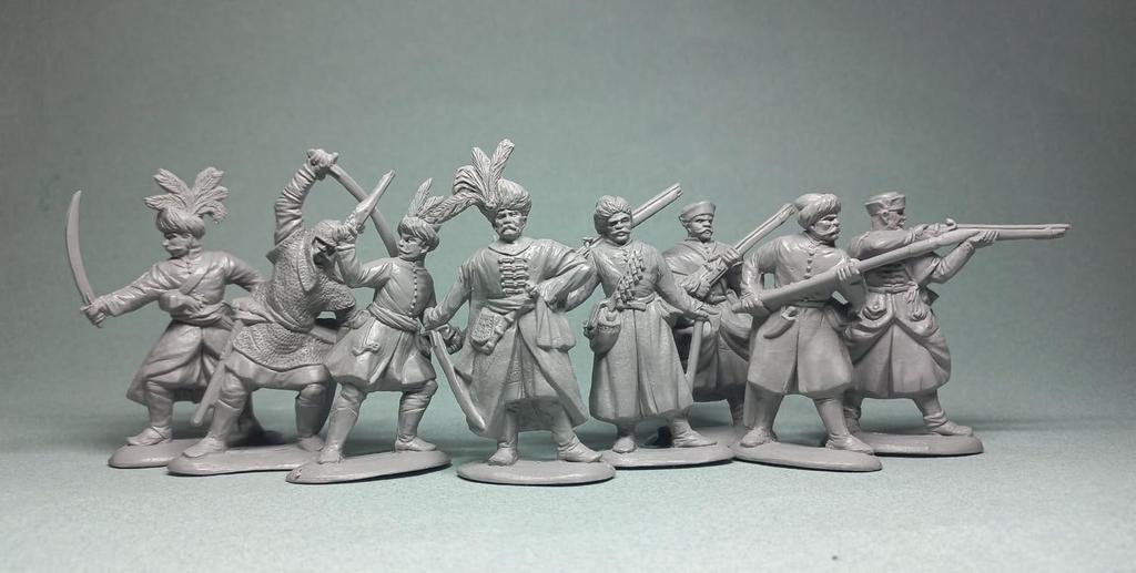 Kit Soldier 17th Century Polish Warriors Plastic Figures KSU32015 1/32 (8 Figures) (Human)