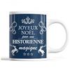 Mug - Noël Historienne Femme - Ceramic - Printed Front/Back - 325 Ml