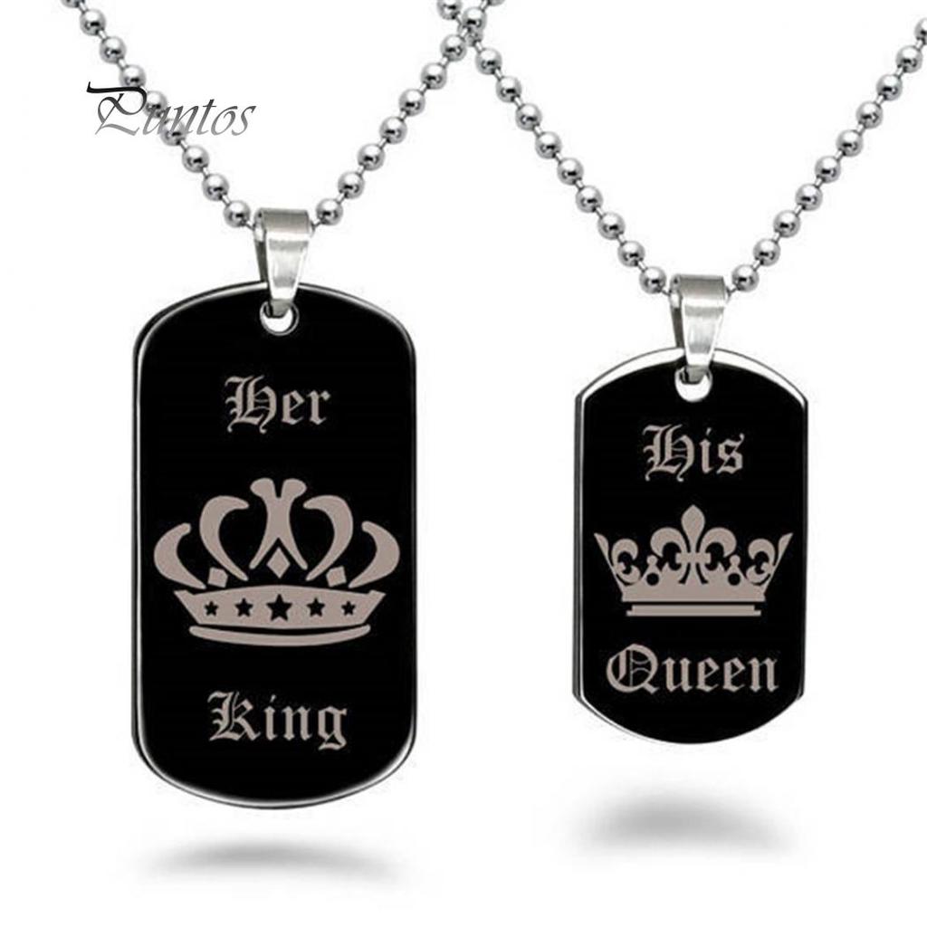 her king his queen dog tags