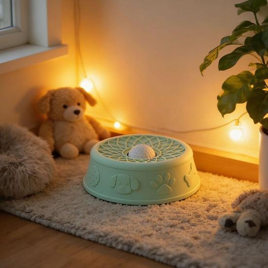 Pet Lick Bowl for Liquid Treat Slow Feeder Dog Bowl with Rolling Ball Silicone Anti-Slip Dog Lick Bowl Pup Licking Toy for Thick Food Dogs Cats
