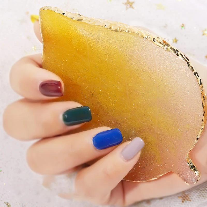 

6 types Resin Agate Stone Nail Color Palette Gel Polish Pallet Mixing Drawing Paint Plate Manicure Nails Art Tools
