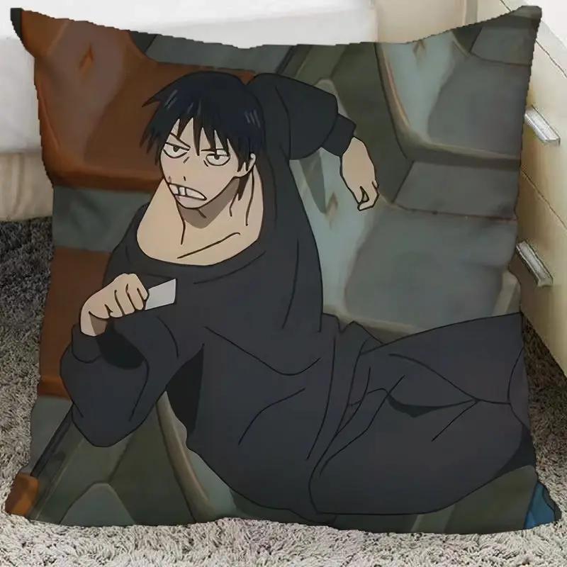 Anime Jujutsu Kaisen Toji Fushiguro Pillow And Pillowcase Double Sided Pattern Throw Pillows 40X40Cm