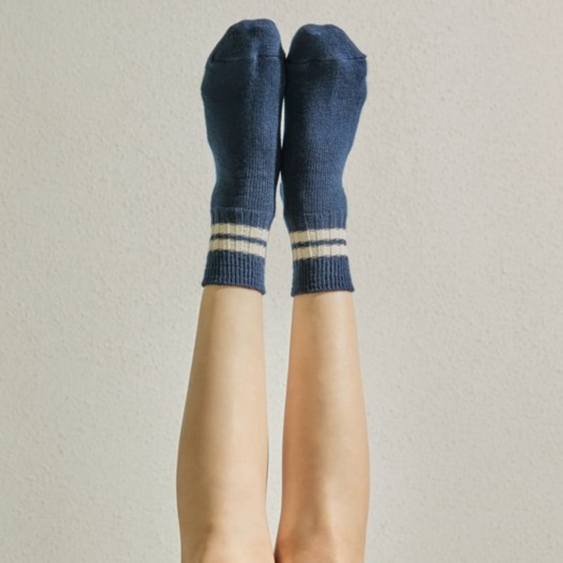 ENRICH Women's Heavyweight Quarter Socks - Navy