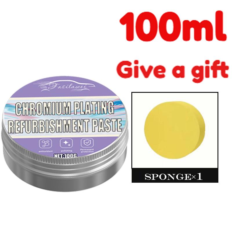 

NEW Chrome Gloss Repair Paste - Scratch Repair Paste for Car Door Handles, Window Frames and Logo Panels - 100g, Car Detailer, C