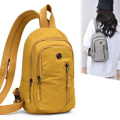Chest Bag Lightweight Water-repellent Nylon Bag Shoulder Handbag Multi-functional Women's Backpack